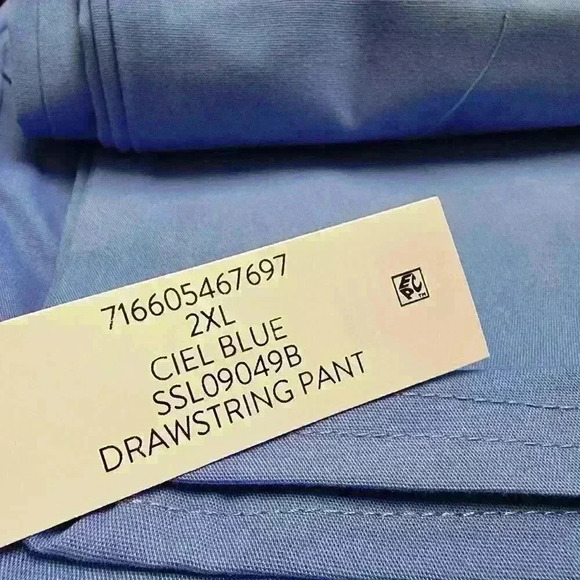 Scrubstar Core Essentials Womens Scrub Pants Drawstring Size XL, 2XL, 3XL Blue - Picture 11 of 13